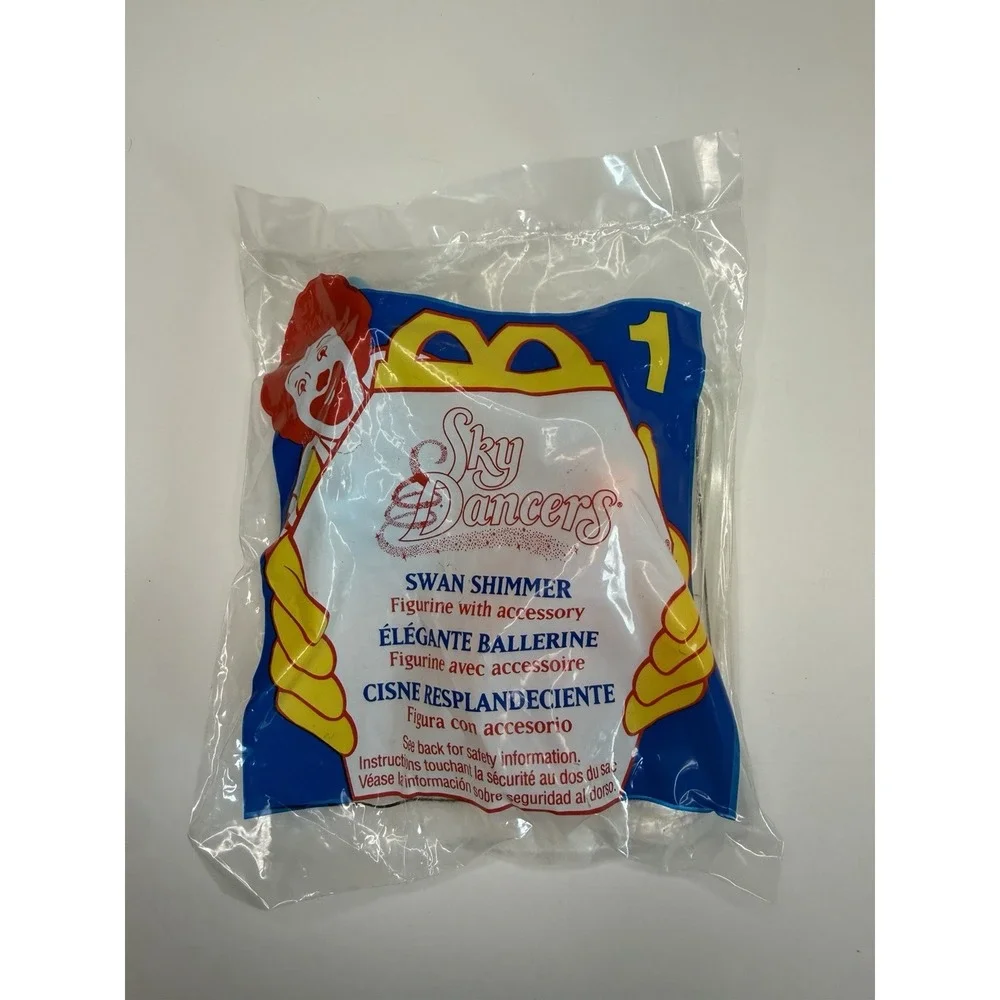 Sky Dancers Swan Shimmer #1 Figurine McDonald's Happy Meal Toy New 1996